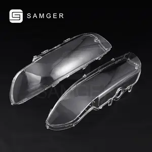Samger 2Pcs Left Right Side Headlight Headlamp Lense Clear Lens Cover Replacement Fit for BMW E39 Facelift 525I 528I 4Door 1996-2003