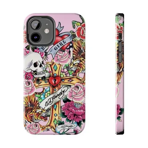 Trendy Pink Inspired Tough Phone Cases, Phone Durable, Gift, Accessories Top Trendy Phone Cases Phone Cover Hard Case Tough 2-piece Phone Case