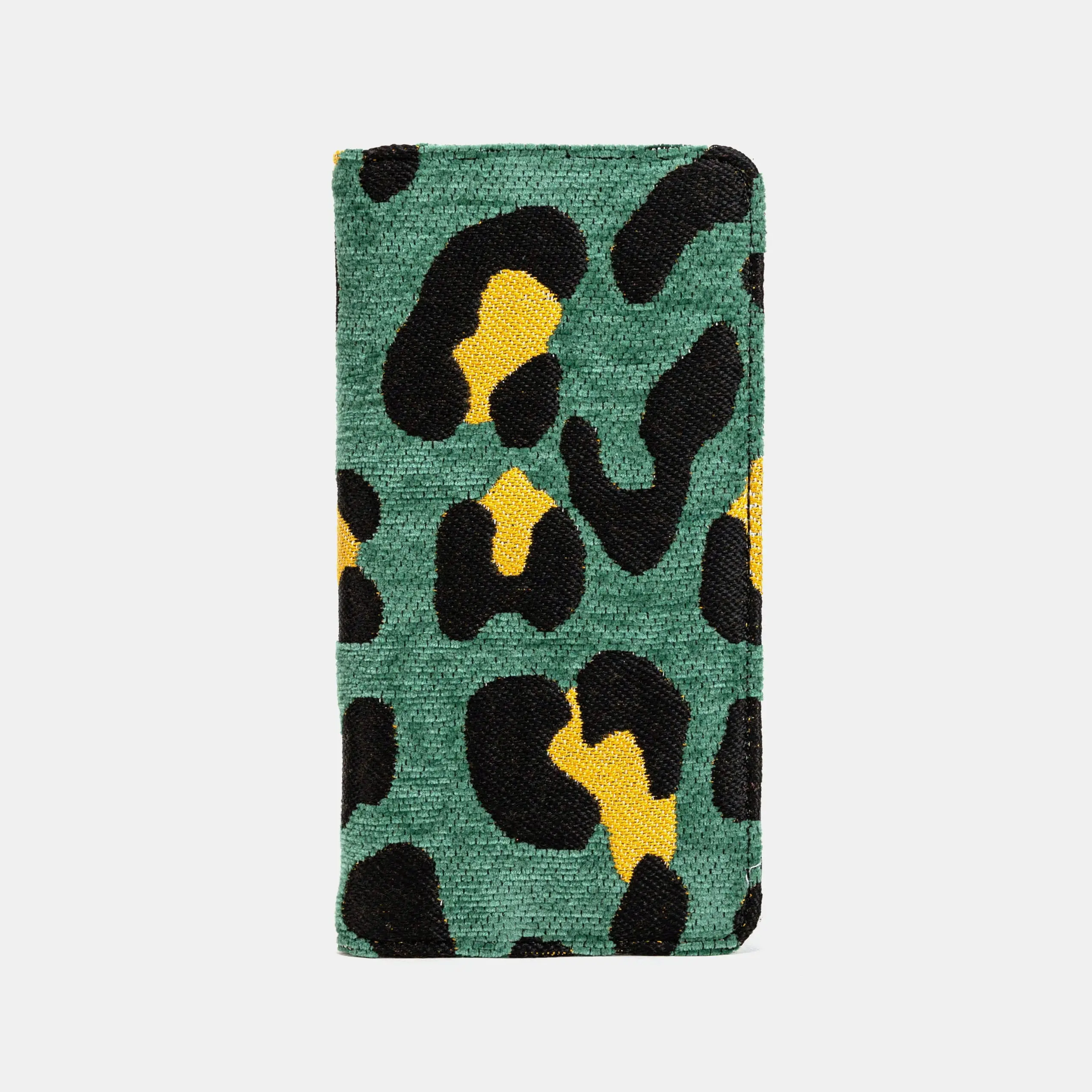 Leopard Green Checkbook Cover