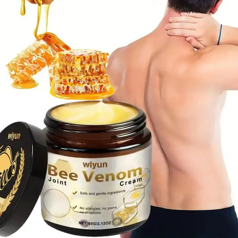 Joint Cream for Wellness Therapy, 60g Formula with Bee Venom & Turmeric - Non-Greasy Healthcare Treatment for Relief, Hydrate, Moisturizing, Joint Balm, Natural, Hip & Joint Care