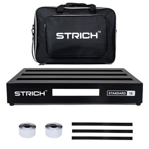 STRICH Guitar Pedal Board Aluminum Alloy 1.98lb Super Light Effect Pedalboard 18'' x 12.5'' with Carry Bag, STANDARD 18 (Angled) Accessory
