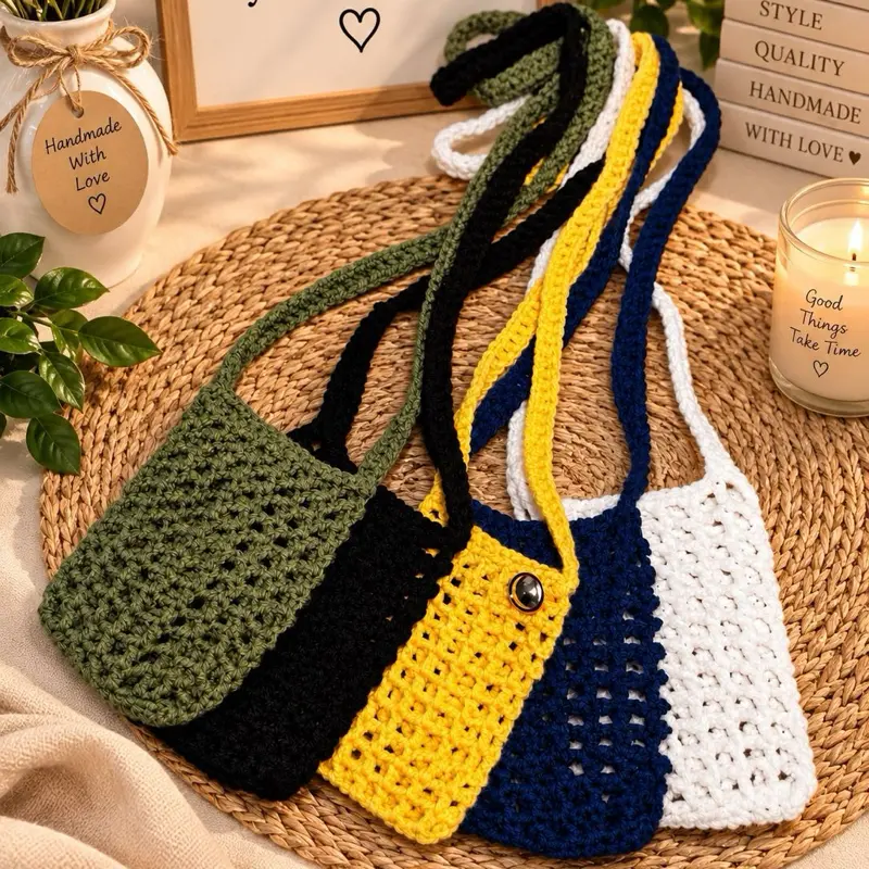 Mini Crochet Crossbody Bag