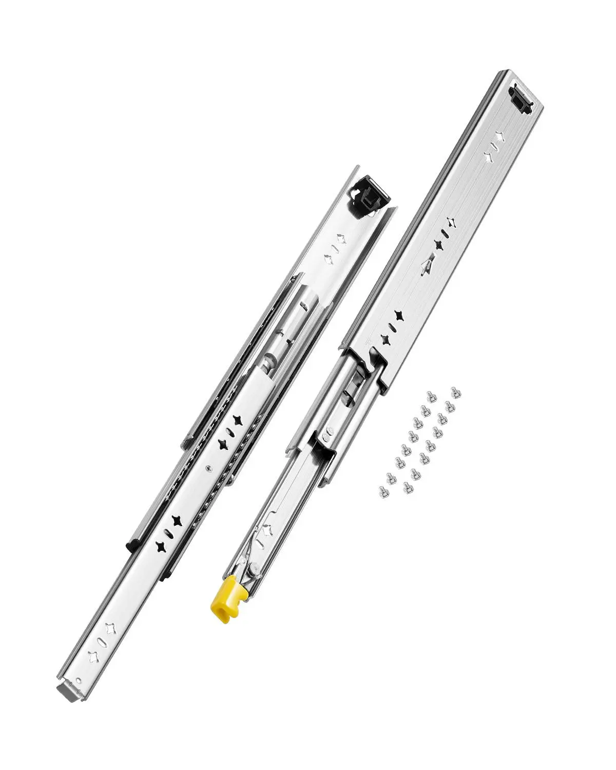 【Summerfinds】VEVOR Set of 2 Drawer Rails,Sizes Ranging from 16 to 60 inches250 lbs Weight LimitLockable Drawer RailsBall Bearing Side Mount Drawer Slide Rail