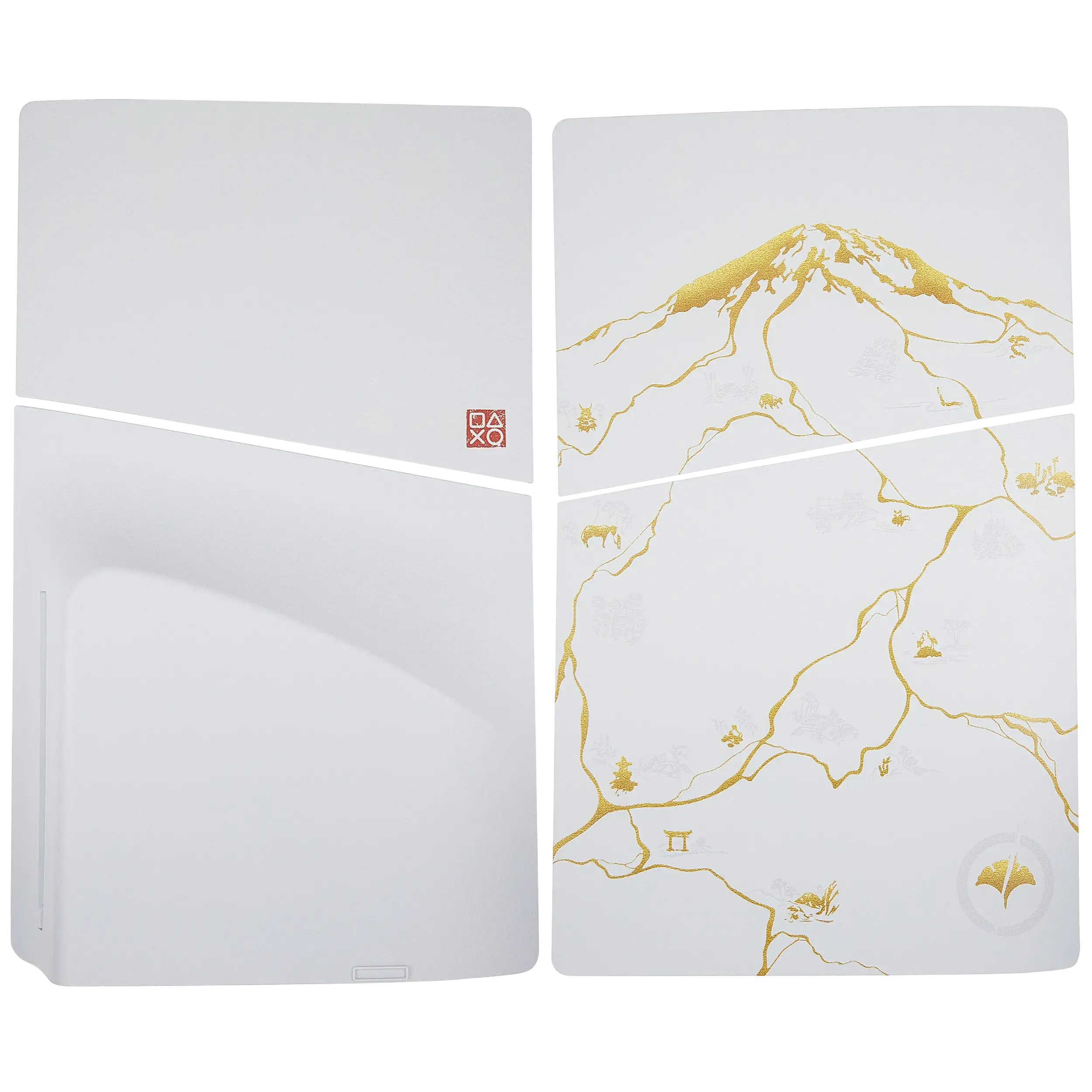PS5 Slim Disc Edition Top & Bottom Faceplate Cover - Ghost Of Yotei Gaming Console Accessory