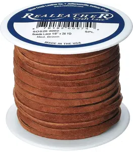 Realeather Suede Lace, 1/8" x 25 yd, Multicolors Available