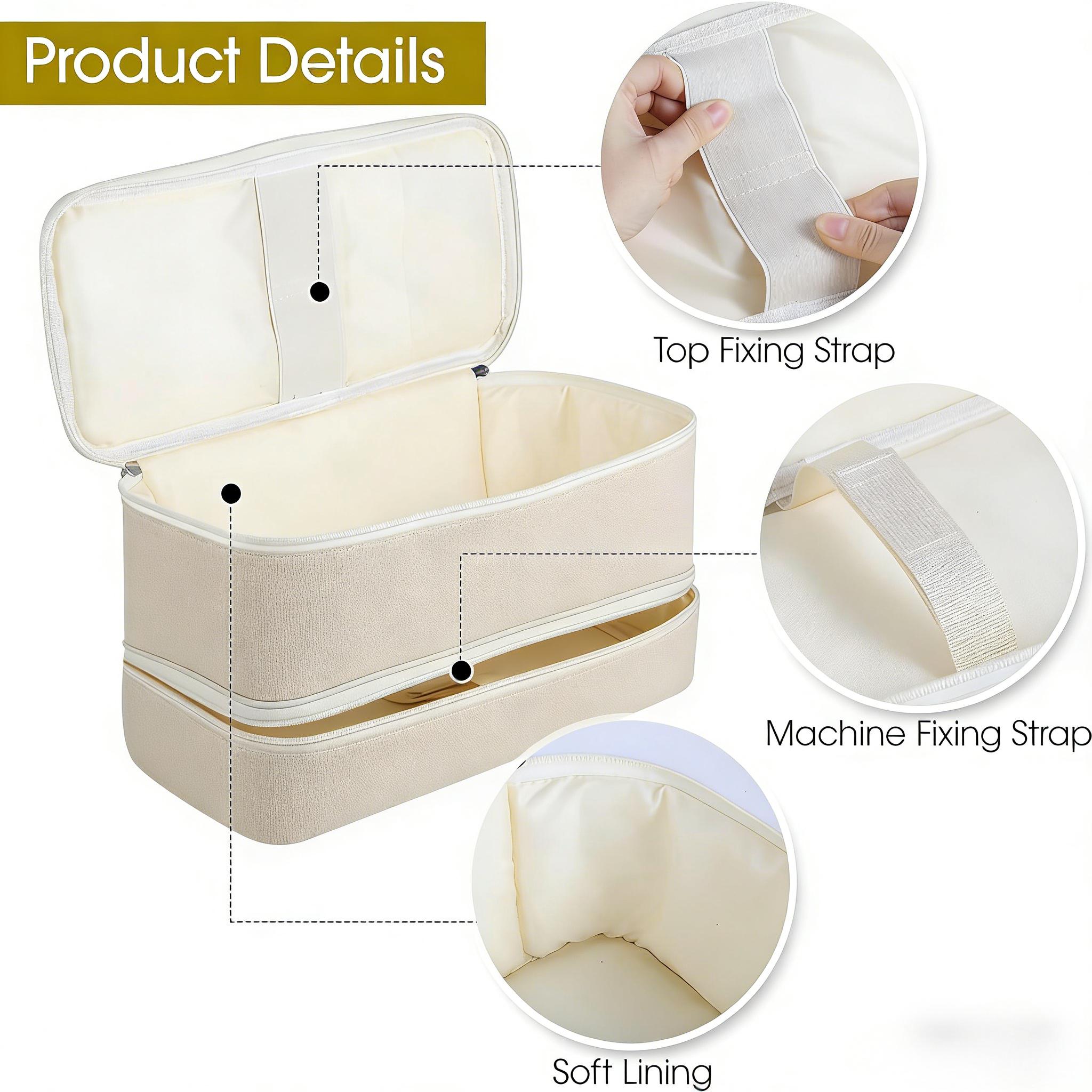 Carrying Case for Shark Flex Style Dyson Airwrap Supersonic Hair Dryer Double-Layer Travel Storage Bag Also for Revlon Hair Dryer Brush Hair Accessories Tools