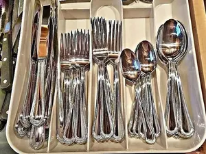 20 Piece Silverware Set, Food-Grade Stainless Steel Flatware Sets for 4 Cutlery Utensil Sets