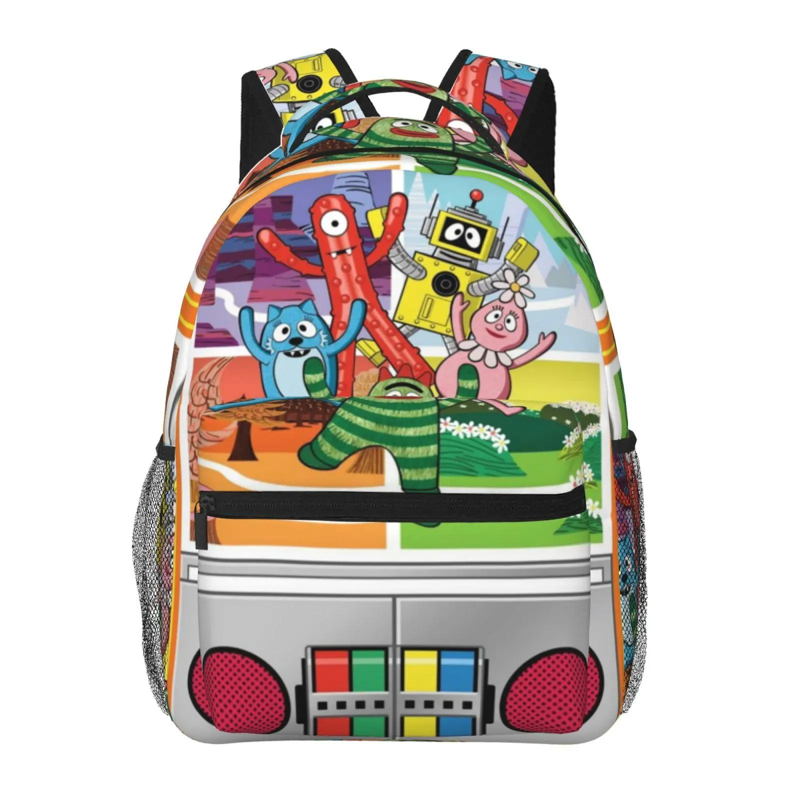 Brobee YoGabbaGabba backpacks for school — large-capacity YoGabbaGabba laptop daypacks with exquisite prints, durable casual YoGabbaGabba bookbags for campus daily commutes; a gift for teen students.