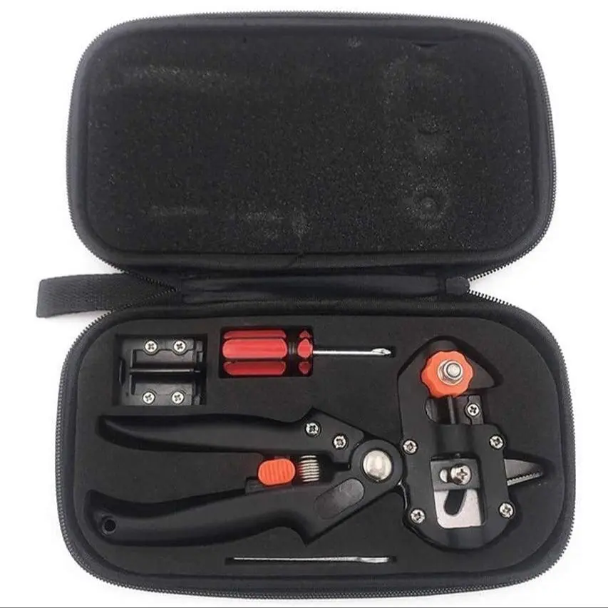 Professional Garden Pruning, Grafting & Cutting Tool Set, 2 in 1 Garden Pruning & Grafting Tool, Garden Grafting Tool for Apple, Peach, Grape, Tool Box, Tree Branch Cutter, Tool Kit