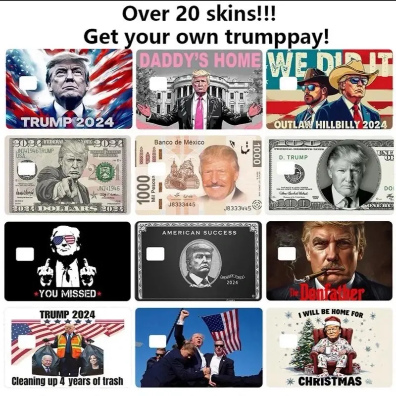 Trump 12 pack combo Credit Card Skin Stickers Skin Card Cover 12 Stickers