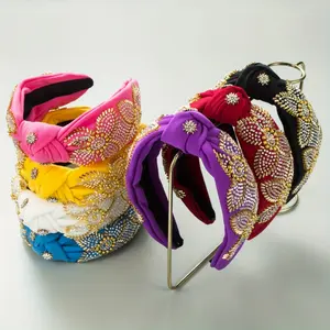 Hand-sewn baroque style headband, elegant vintage headband, suitable for party, daily wear, hand-sewn design