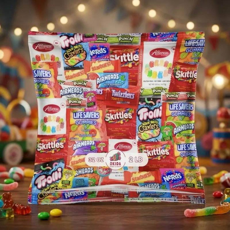 20-Piece Assorted Bite-Sized Sweet Bite Mix Candies & Snacks Bag, Easy-to-Handle Healthier Choice Hard Candy Variety Bag for All Ages