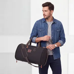 Densata Canvas Garment Travel Duffle Bag for Men's 50L-70L Weekender Overnight Large Capacity Multifunctional Durable Storage gift personalized Overnight Handbag Lightweight Travel Shoulder Bag luggage Vacation Expandable Carrying suitcase Portable Gym