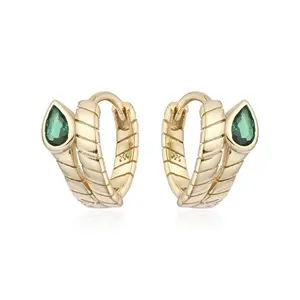 Snake Luxe Huggies Statement Earrings, Gold-Plated Hoop Earrings, High-Quality Versatile Costume Jewelry Fashion Accessories