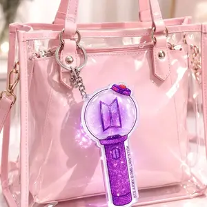 Kpop Lightstick Acrylic Keychain, World Tour Bomb Keychain, Fandom Gift for Fans