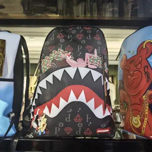 SG shark new backpack pink panther child large capacity tide brand student American schoolbag leisure trend men and women travel