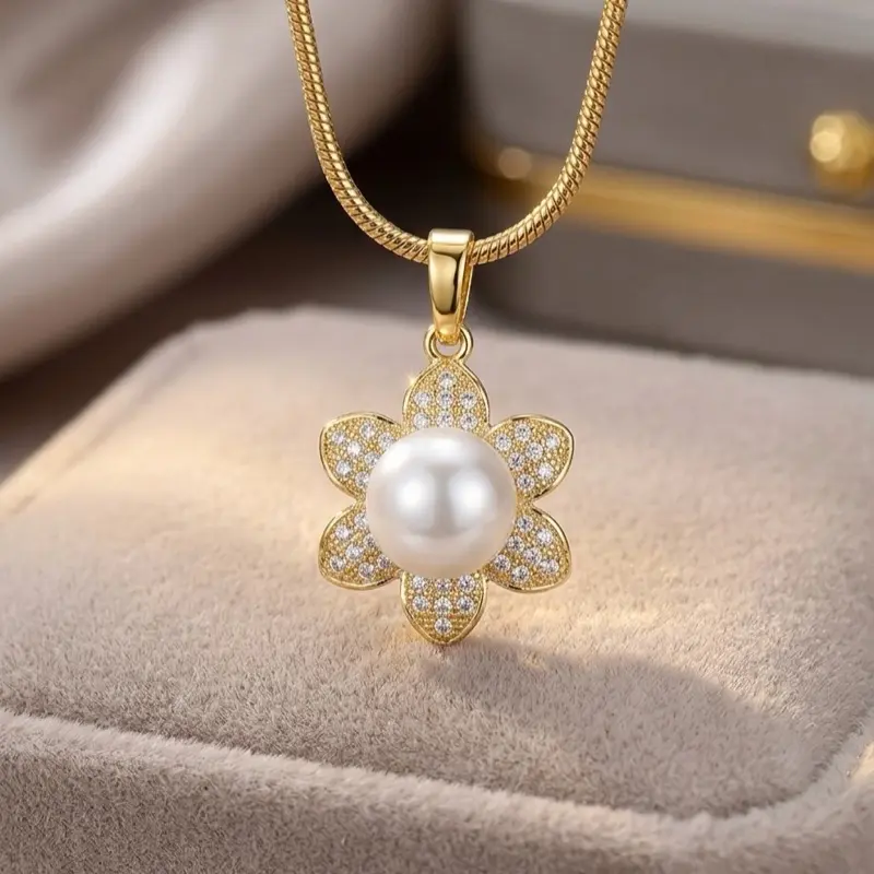 Beautiful necklace size 18” for you! For daily use