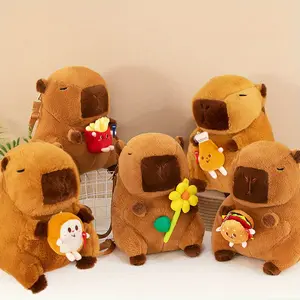Capybara Plush Toy, Cute Simulation Capybara Stuffed Toy, 14 Inch Soft Animals Decoration Toy for Boys & Girlscapybara backpack for girls with Adjustable Straps Multiple Compartments for Phone, Wallet, Keys