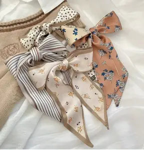 4pcs Silk Scarf for Bags, Purses Twilies, Narrow and Long Elevating Your Bag and Creating a Luxurious Feel bag purse handbag purse bag accessory bag keychain Adjustable Bag Extension Chain Strap Trendy Fashionable Bag Charm