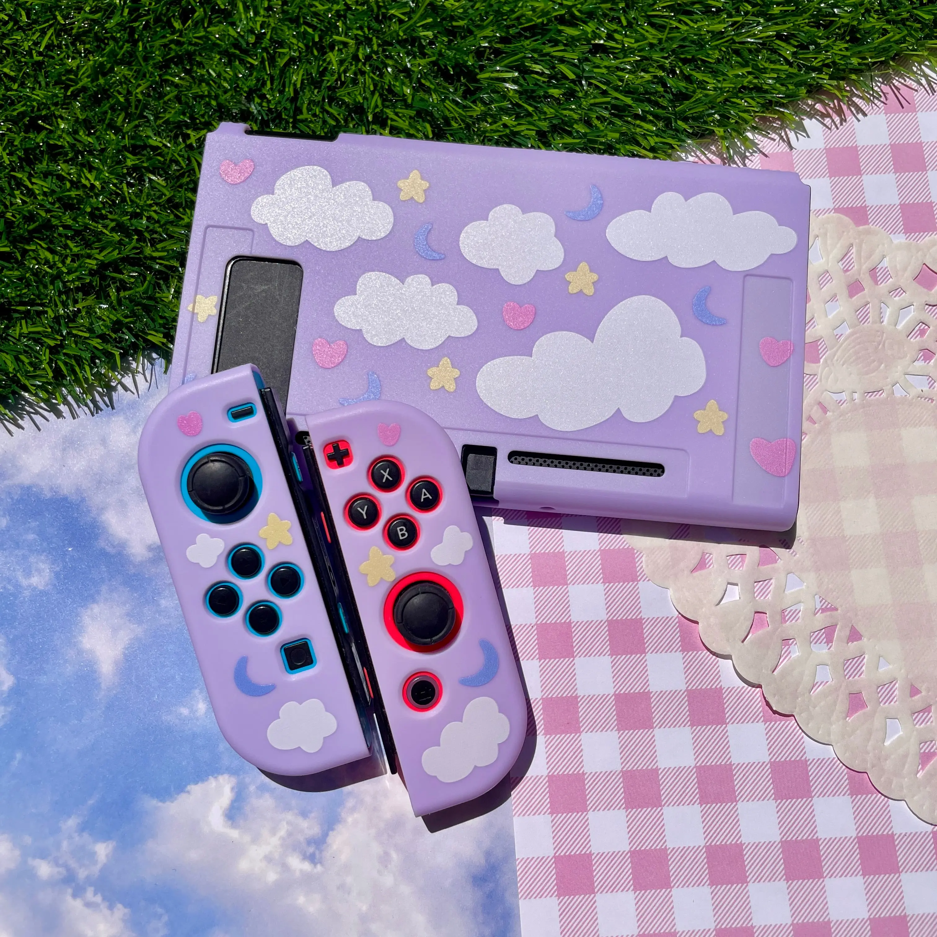 Purple Dreamy Cloud Nintendo Switch Case