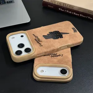 Lightning McQueen 95 Inspired Luxury Leather iPhone Case - Retro High-End Design, Shockproof Drop Protection, Durable PC+Leather Cover for iPhone 17 Pro Max 17 Air 16 15 14 13 12 11 Pro Max Plus