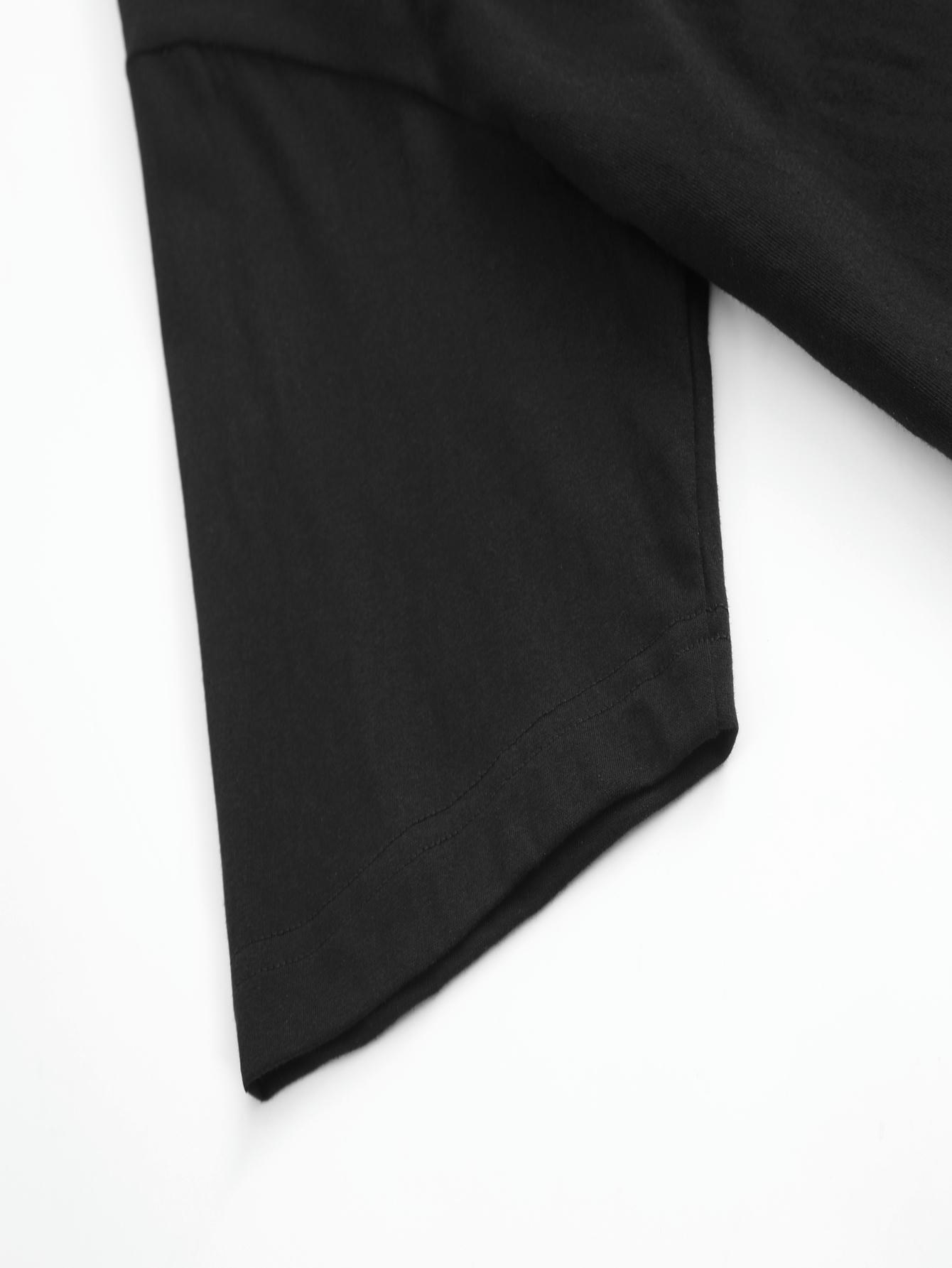 Stylish Anime-Inspired Black T-Shirt for Girls - Featuring Unique Character Design with Blue Hair, Hands-On Head Gesture, and Cursive 'Baby' Text Accented by Hearts - Trendy Summer Casual Wear for Outdoor Activities, Parties, or Everyday Fashion