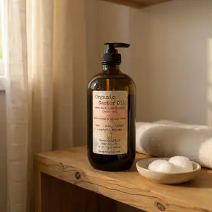 Organic Castor Oil - Cold-Pressed, hexane free