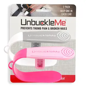 Car Seat Release Tool - Pink & Gray 2 Pack - Buy one for Each Car or Give One to a Friend