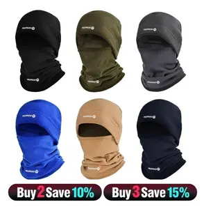 Fitted Windproof Beanie with Scarf Breathable Two Pieces Warm Face Mask, Polar Fleece Balaclava Hood for Cycling and Skiing - Stay Warm, Protected, and Comfortable for Outdoor Adventures and Party Events