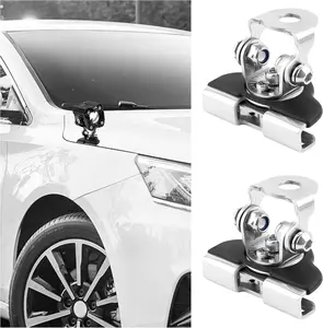 2PCS Car LED Light Bar Mounting Brackets with Hex Wrenches, Adjustable Car Accessories, Universal Car LED Grill Lights Bar Brackets for Car Truck SUV