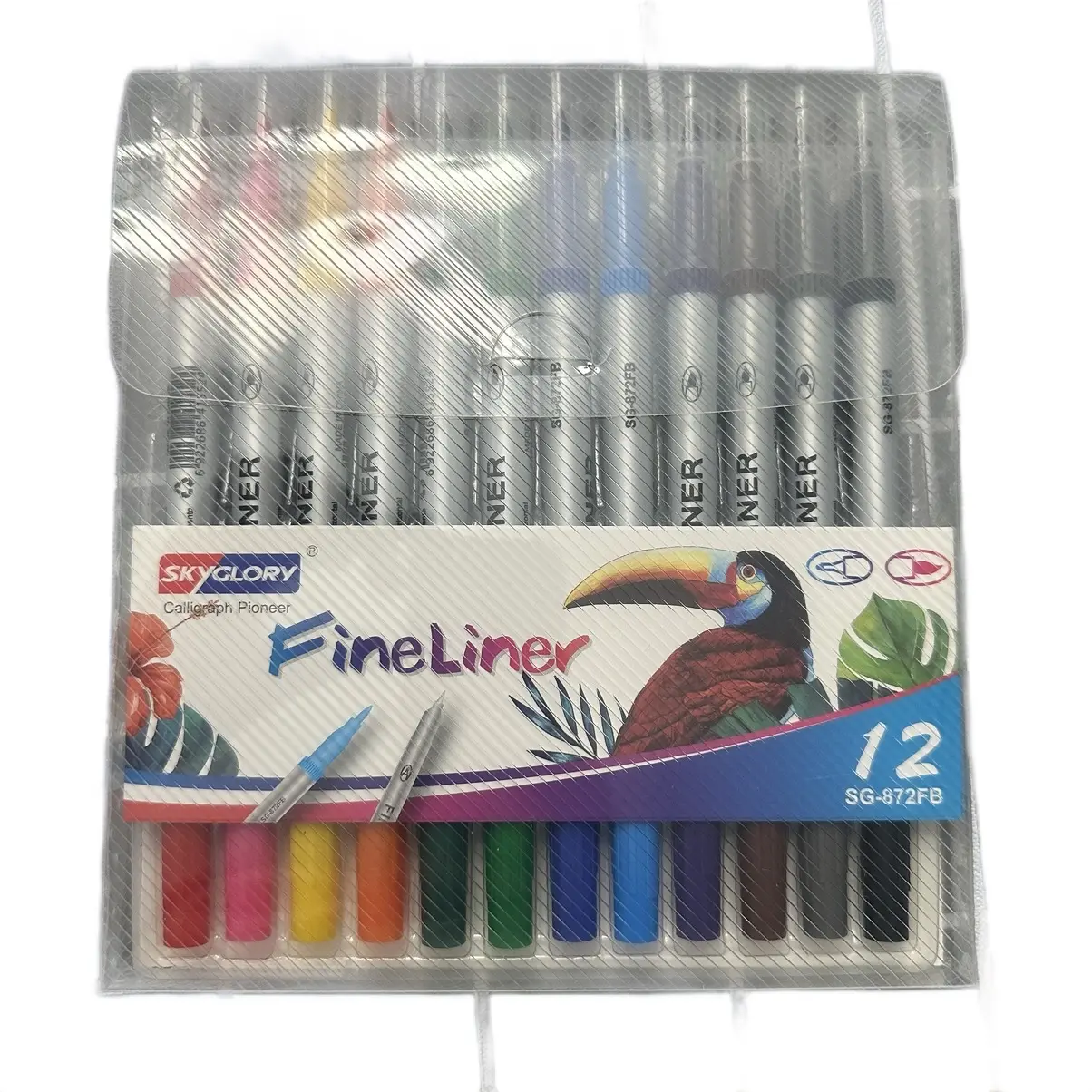 Skyglory Dual Brush Marker Pens for Coloring, Artist Fine & Brush Tip Marker Set, Colored Markers for Kids Adult Coloring Books, Bullet Journaling, Note Taking,Calligraphy Drawing (12 Colors)