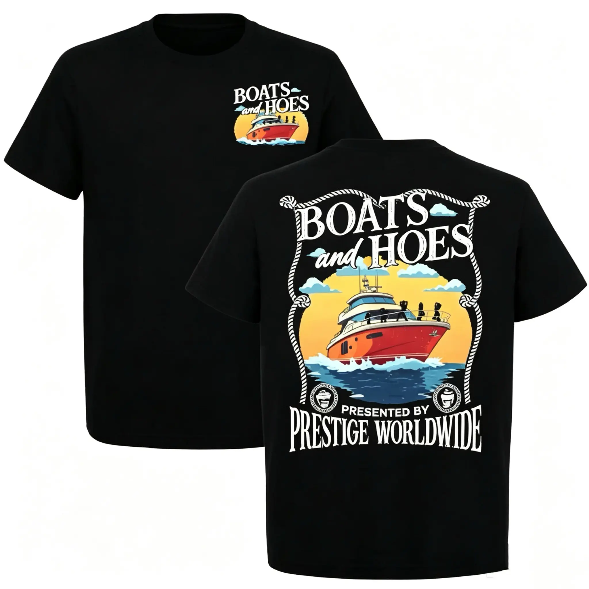 Summer 2026 UnisexStep Brothers Boats and Hoes Movie Shirt – Vintage Retro Summer Classic Tee, Humorous Film Graphic T-Shirt, Casual Streetwear Unisex Top, Perfect Gift for Him, Men & Women, Funny Movie Fan Apparel, Summer FasGraphic Tee Breathable / Soft