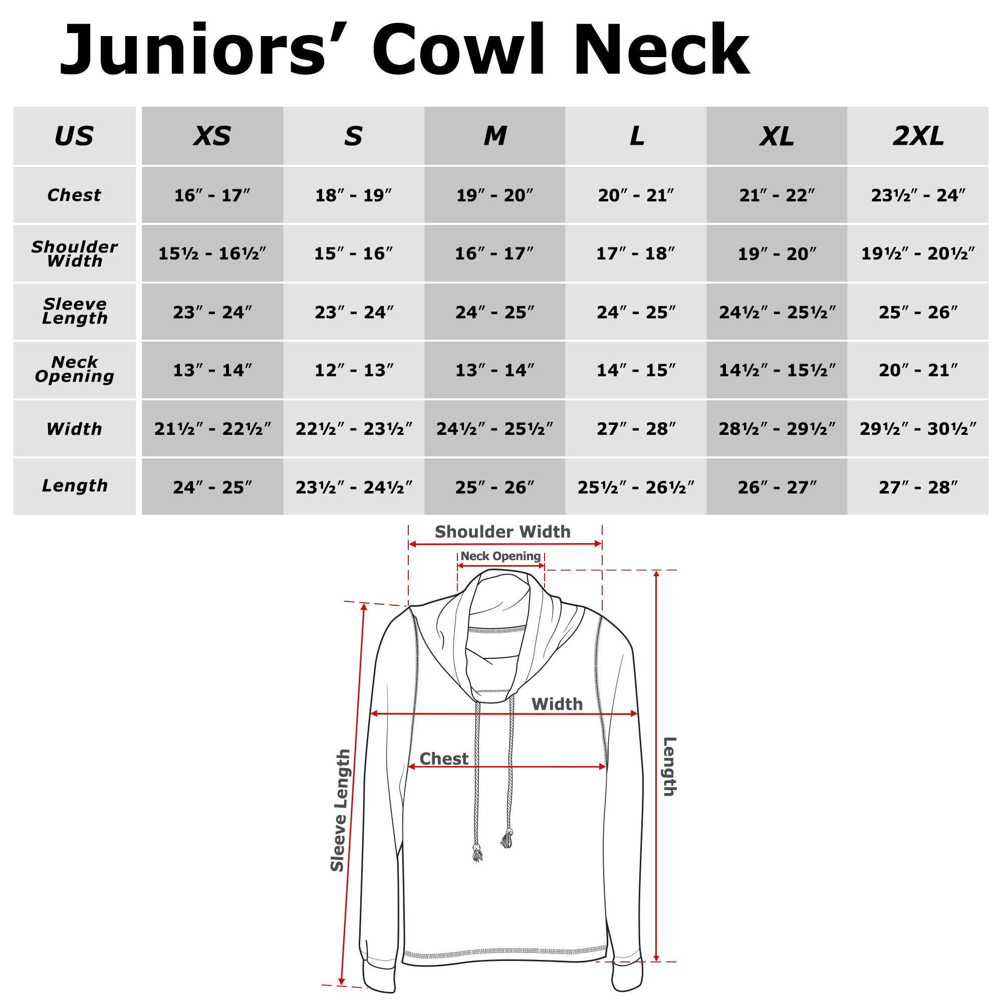 Junior's Lilo & Stitch Hanging with Ducks Cowl Neck Sweatshirt