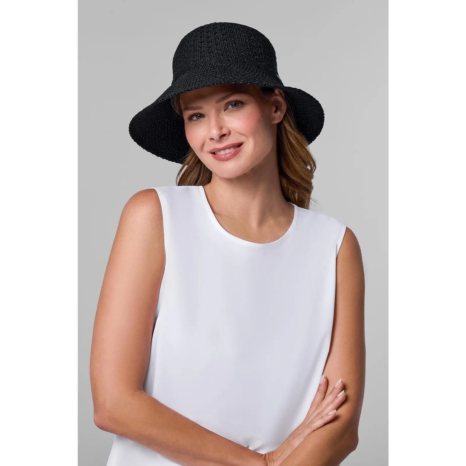 Marina | Cloche Sun Hat | Black