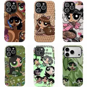Vibrant Powerpuff Girls Phone Case for iPhone 17 Air Promax 16 15 14 13 12 11 8 7 Samsung Series Durable Lexan Polycarbonate Plastic Tough Design Perfect Christmas Gift fall plus