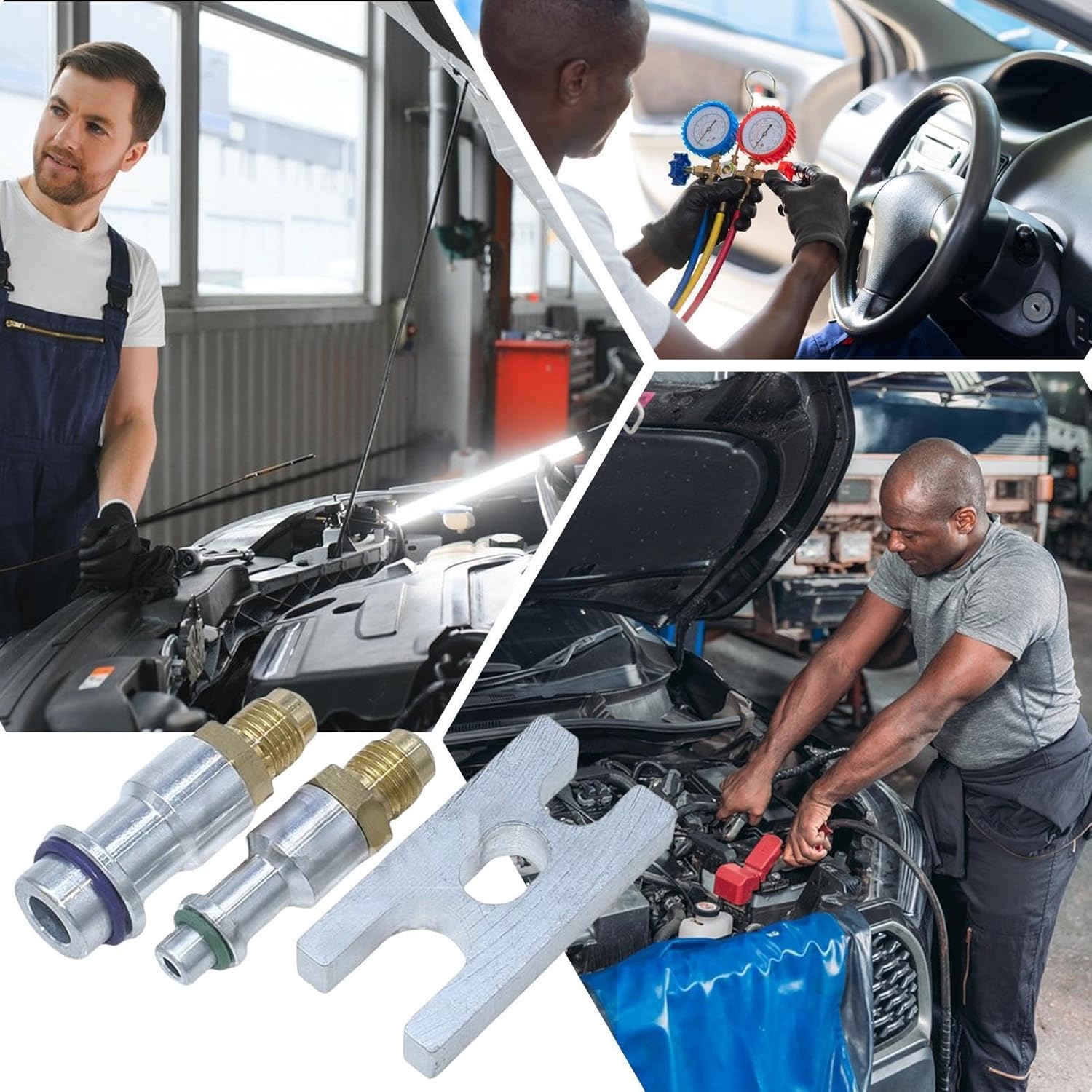 Car Air Conditioner Leak Test Plug Stoppers Air Conditionings Leak Detection Refrigerations HoseConnector Air Conditionings Leak Detection Tool,car accessories