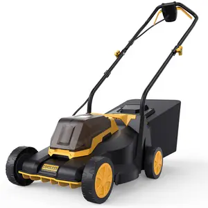 DOVAMAN 20V 14″ Brushless Lawn Mower, (No Battery), Compatible with 20V MAX Battery for DEWALT, Electric Lawn Mower, Up to 3800 RPM Brushless Motor, 3-Height Adjustment, Ideal for Small Spaces,#Summervibes
