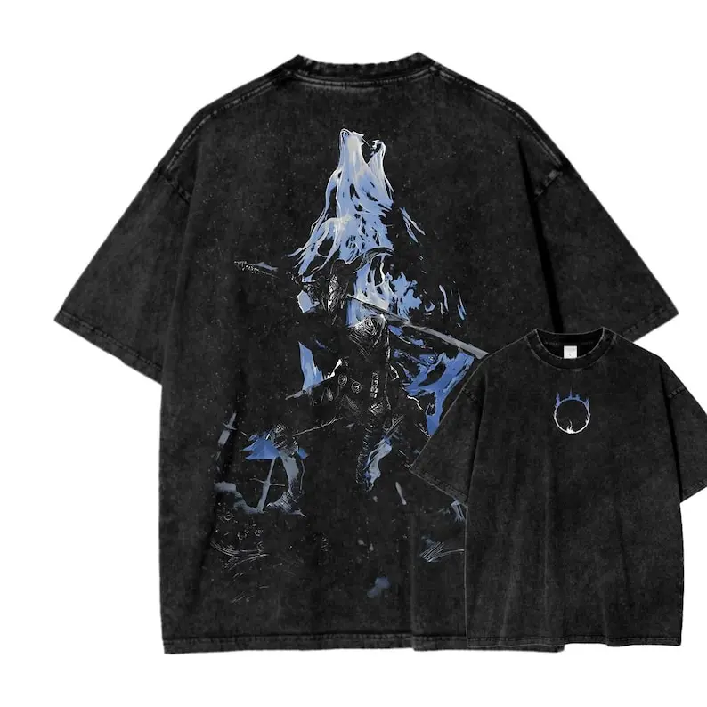 Men's Vintage Washed Cotton Distressed Short-Sleeve Round Neck Fitted Cut Casual T-Shirt - Festive Figure Print Menswear Top for Daily, Beach Outfits, All Seasons, Crew Neck