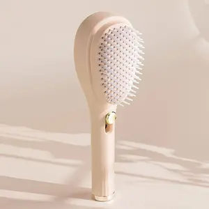 Stretch Magic Comb, Home Upgrade Scalp Cleaning Massage Brush, Portable Press Massage Hairbrush, One-Button Scalp Cleaner, Scalp Scrubber