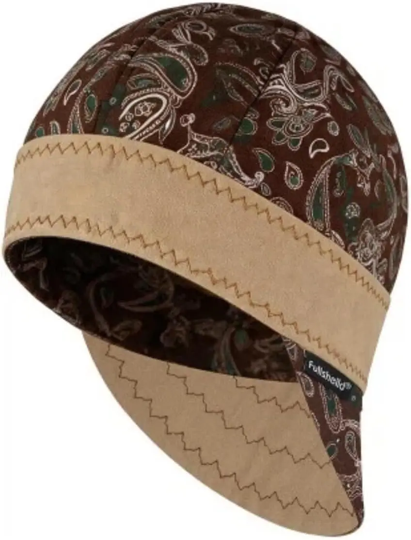 Men's Reversible 6-Panel Welder Hat, FR CAT 2 Protective, Lightweight Printed Cap – Great for Warm-Fabrication Jobs
