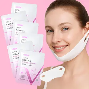 Laikou Sakura V Face Lifting Mask Patches, 6pcs/10pcs/20pcs, Facial Masks, Skin Care, Enhance Skin Elasticity, Hydrating & Firming, Gentle For All Skin Types