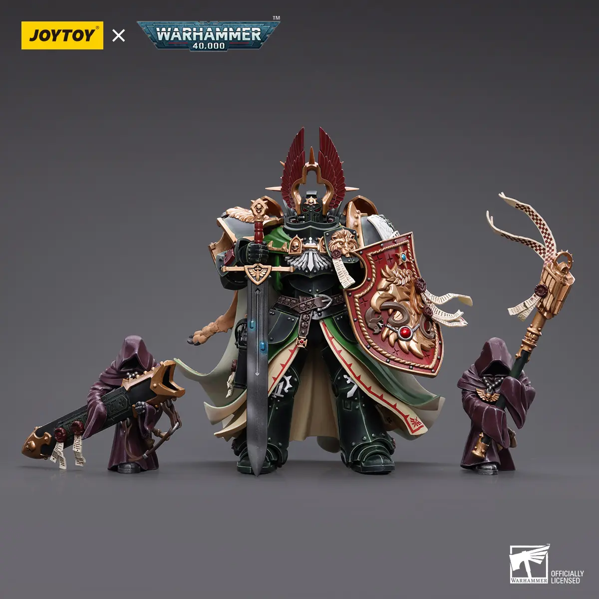 JOYTOY Warhammer 40000 1/18 Dark Angels Primarch Lion El'Jonson Action Figure - JT7882 Model, Unisex Mini Figures Role Play Set for 12 Years Above, No Warning Applicable