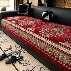 1PC Modern Chenille Non-Slip Sofa Cover – Suitable for Living Room, Bedroom, Office Decor, Luxurious & High-End Sofa Slipcover, Sofa Couch Covers