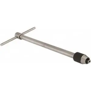 Starrett 7/32 to 7/16" Tap Capacity, T Handle Tap Wrench 10" Overall Length 50431