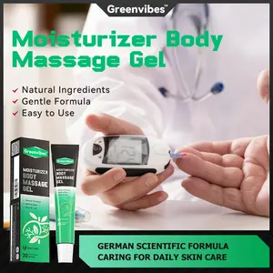 Greenvibes 3 Moisturizer Body Massage Gel Natural Ingredients Gentle Formula Easy to Use