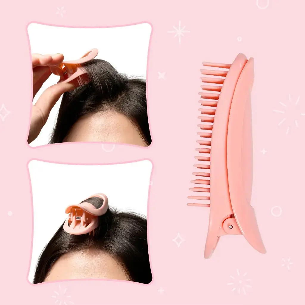 éclat 2pcs Hair Root Volumizing Clip Set - Heatless Volume Styling Tool for Bangs & Crown