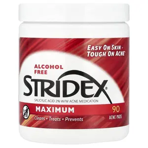 Stridex Maximum, Alcohol Free, 90 Acne Pads