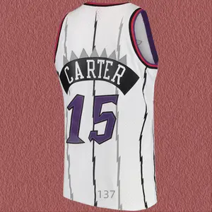 Vince Carter Classic-Design stitched Basketball Jerseys Retro Men's Sleeveless white shirt