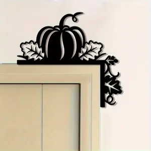 1 piece Metal Pumpkin Leaf Wall Decor, Rustic Home Office Cafe Corner Decoration, Perfect Gift for Valentine's Day Wedding