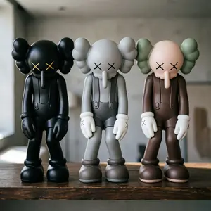 Trendy Collectible Art Figure, 11in/28cm Premium Sculpture Statue with Non-Slip Base, High-Detail Vibrant Finish, Perfect for Desk Shelf Home Decor, Unique Birthday Holiday Gift for Art Collectors & Hypebeasts